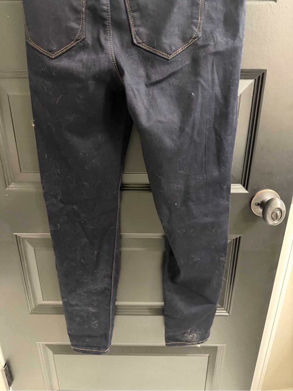 NWT Curve Appeal High Rise Comfort Waist Skinny Jeans Dark Wash Size 6/28 - Picture 10 of 11